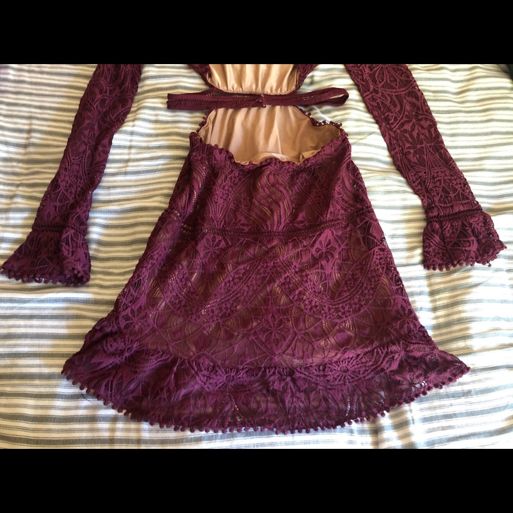 For Love and Lemons Emerie Lace Mini Dress XS EUC - Picture 9 of 10